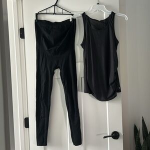 Black BLANQI Maternity Belly Support Leggings -M